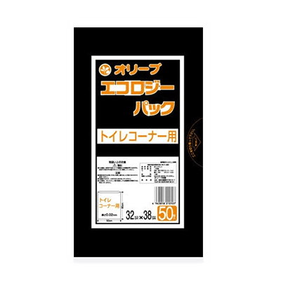 オリーブ本舗オリジナル【オリーブ エコロジーパック0.02mm 7Lゴミ袋トイレコーナー用】50枚