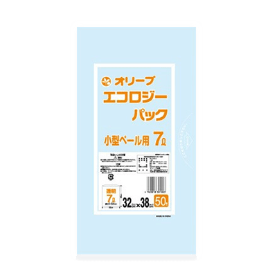 オリーブ本舗オリジナル【オリーブ エコロジーパック0.02mm 7Lゴミ袋】50枚